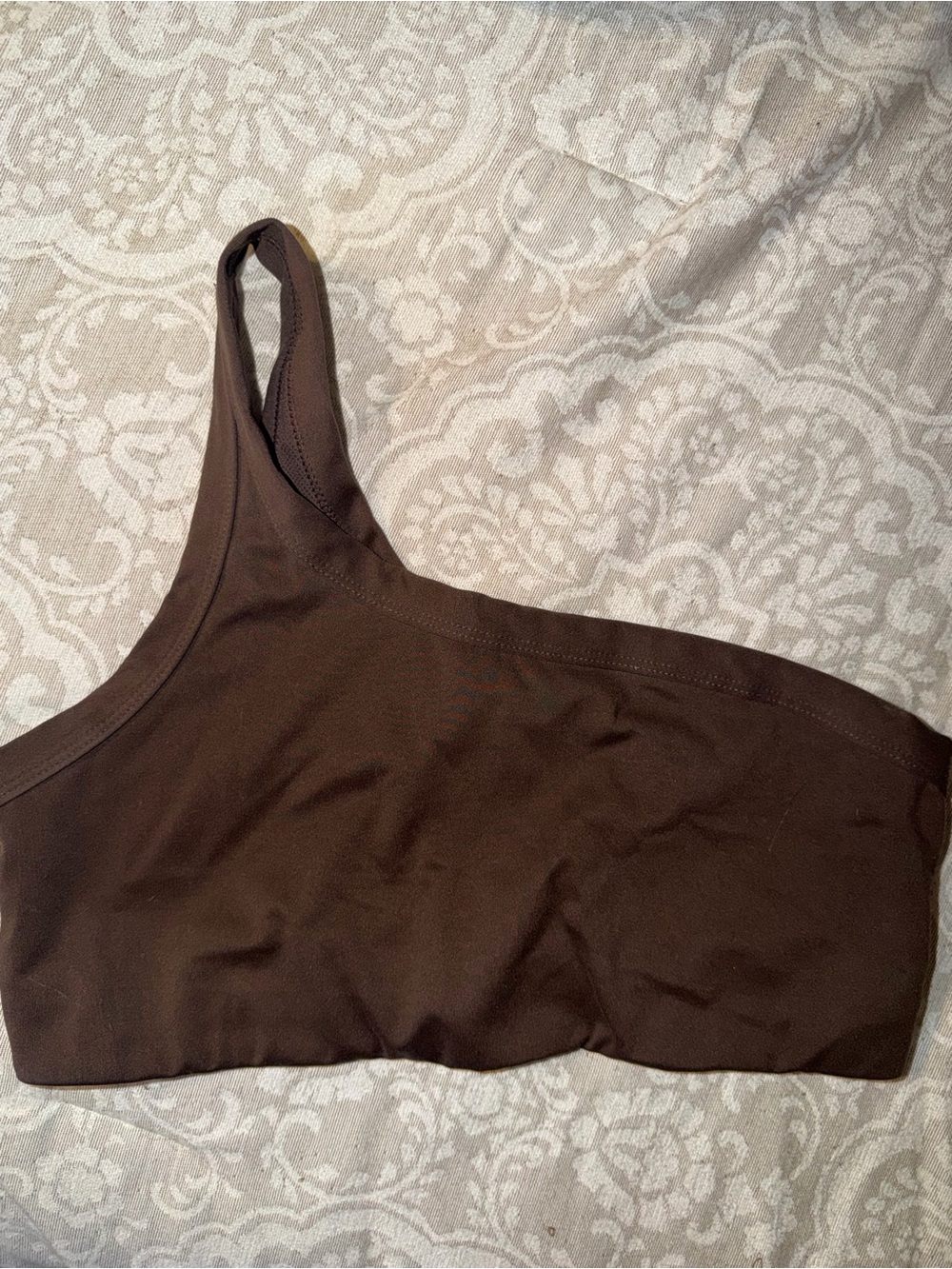 Brown Women’s One-Shoulder Sleep Bralette